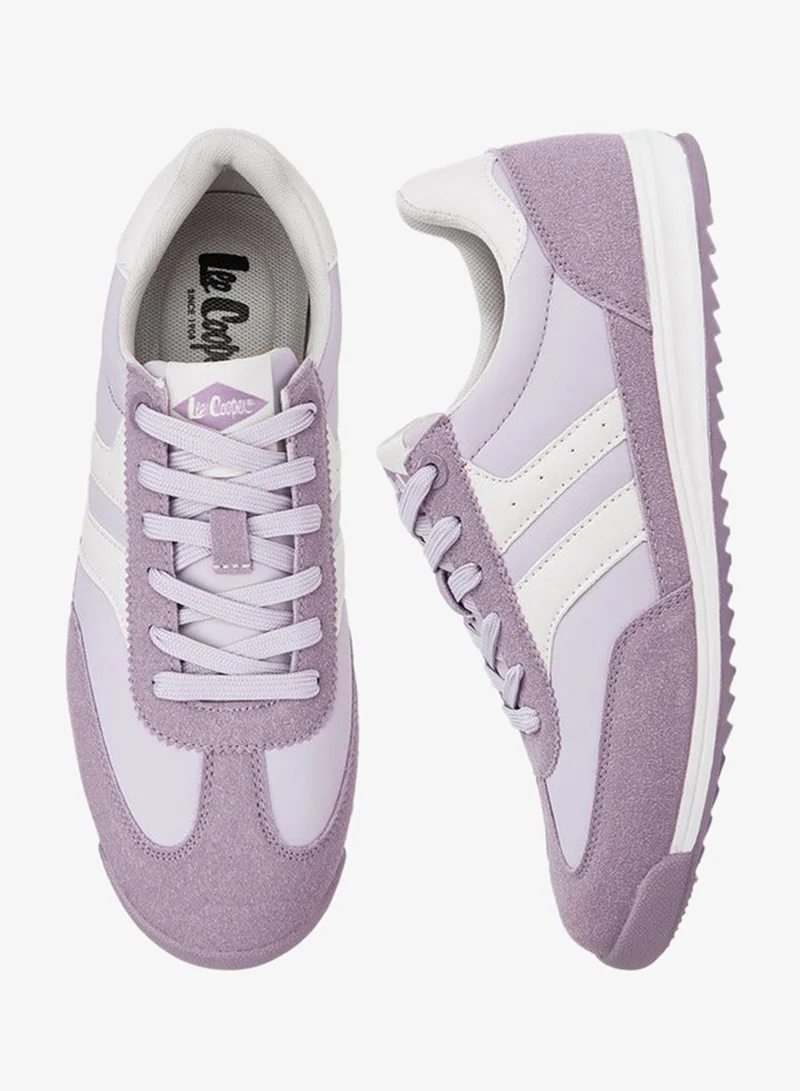 Women's Panelled Lace-Up Sneakers